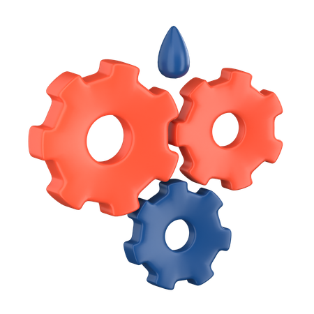 Gear Oil  3D Icon