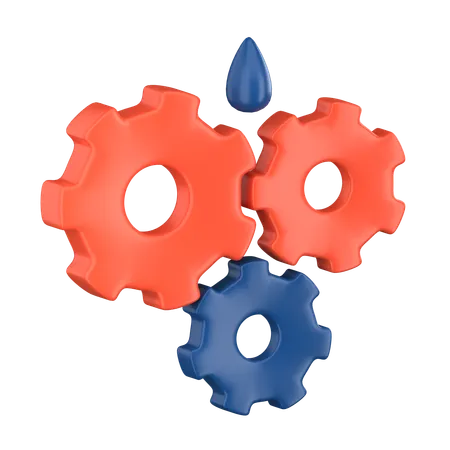 Gear Oil  3D Icon