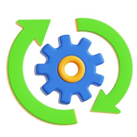 Gear Optimization  3D Icon