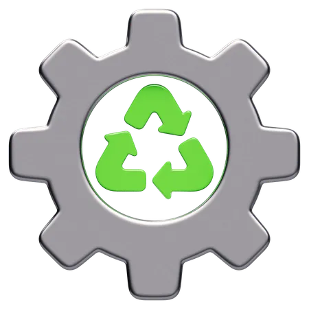 Gear Recycling  3D Icon