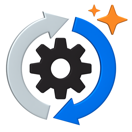 Gear Rotation  3D Icon