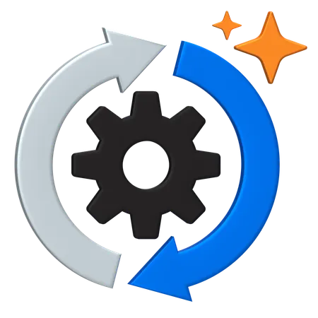 Gear Rotation  3D Icon
