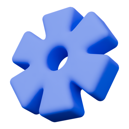 Gear Shape  3D Icon