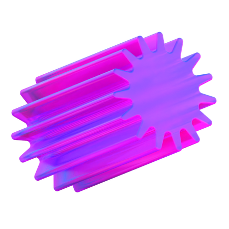 Gear Shape  3D Icon