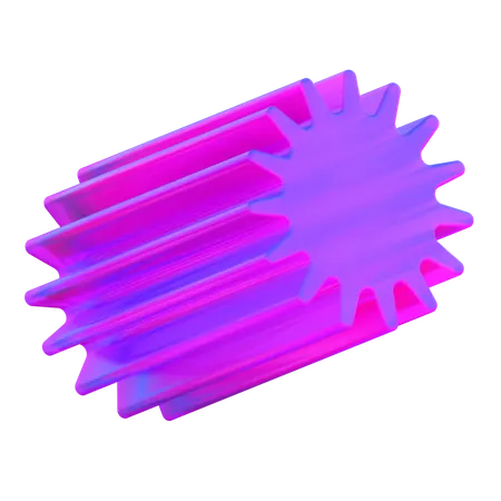 Gear Shape  3D Icon