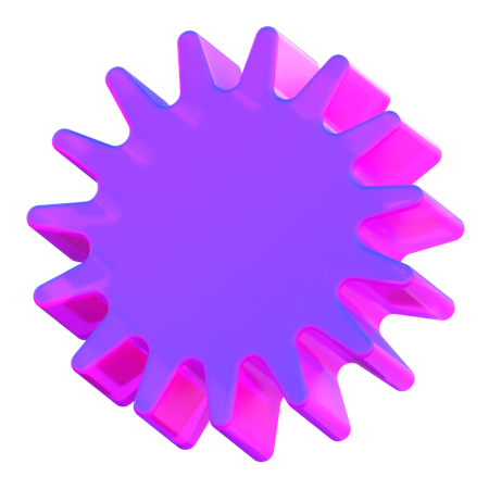 Gear Shape  3D Icon