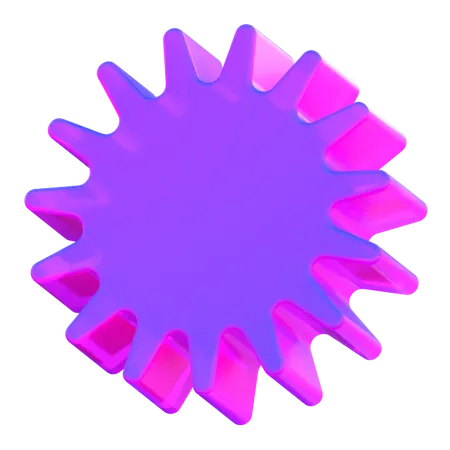 Gear Shape  3D Icon