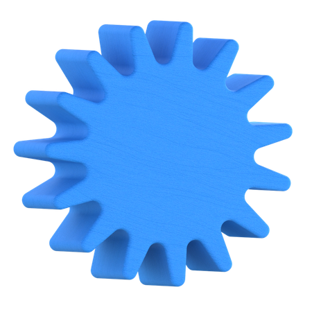 Gear Shape  3D Icon