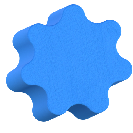 Gear Shape  3D Icon
