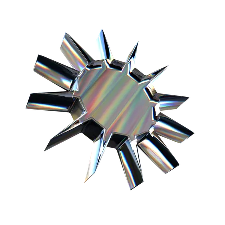 Gear Shape  3D Icon