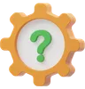 Gear With Question Mark