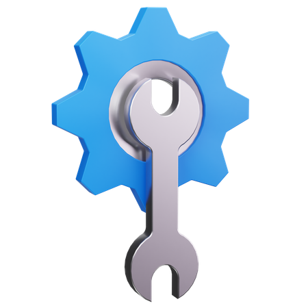 Gear Wrench  3D Icon