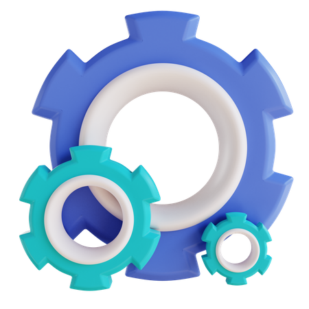 Gears  3D Icon