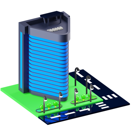 Gebäude  3D Icon