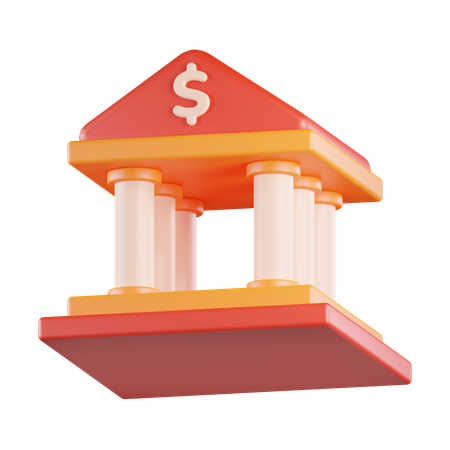 Gebäudebank  3D Icon