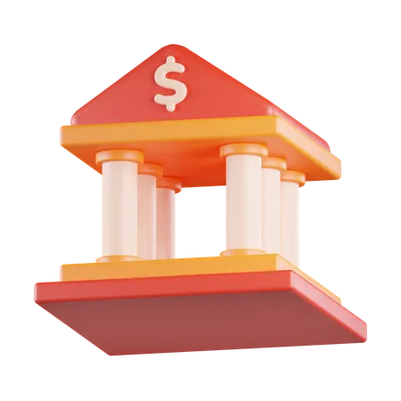 Gebäudebank  3D Icon