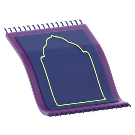 Gebetsteppich zur Ramadan-Feier  3D Icon