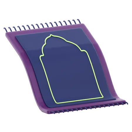 Gebetsteppich zur Ramadan-Feier  3D Icon