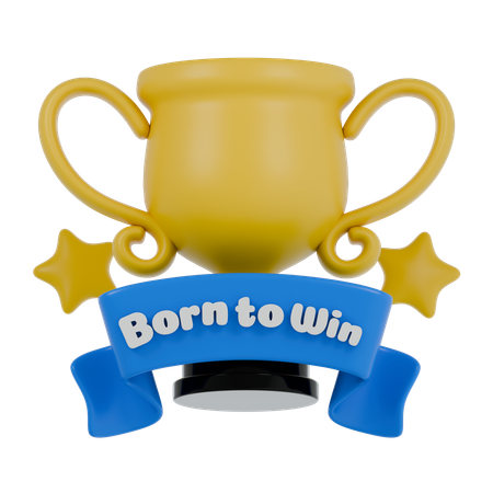 Geboren um zu gewinnen  3D Icon