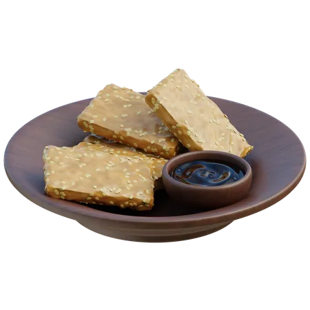 Frittierter Tempeh  3D Icon