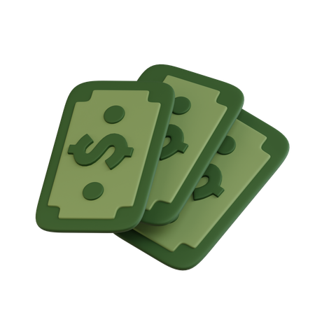 Gebündeltes Bargeld  3D Icon