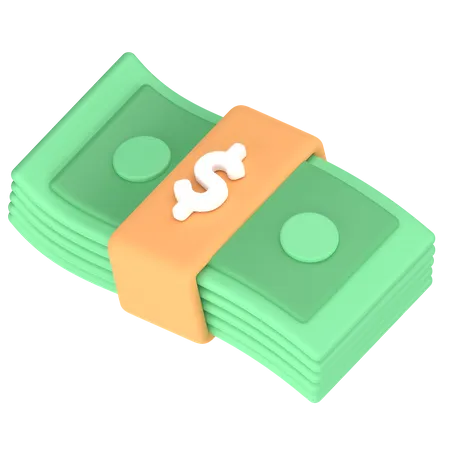 Gebündeltes Geld  3D Icon