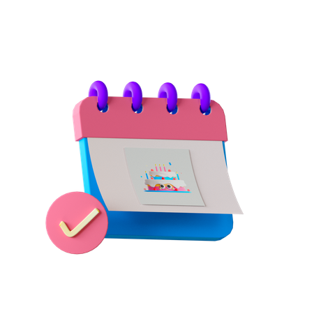 Geburtstag  3D Icon