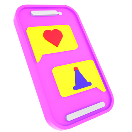 Geburtstagschat  3D Icon