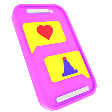 Geburtstagschat  3D Icon