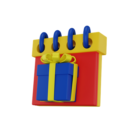 Geburtstagsgeschenk  3D Icon