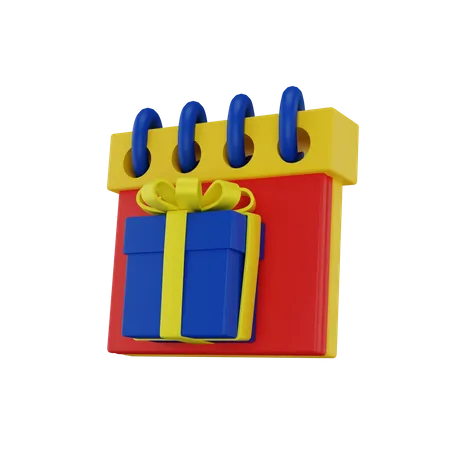 Geburtstagsgeschenk  3D Icon