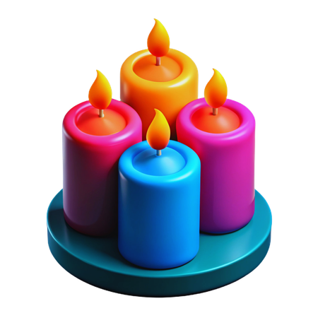 Geburtstagskerzen  3D Icon