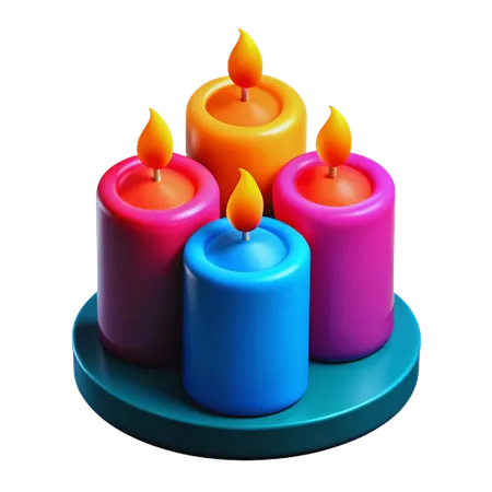 Geburtstagskerzen  3D Icon