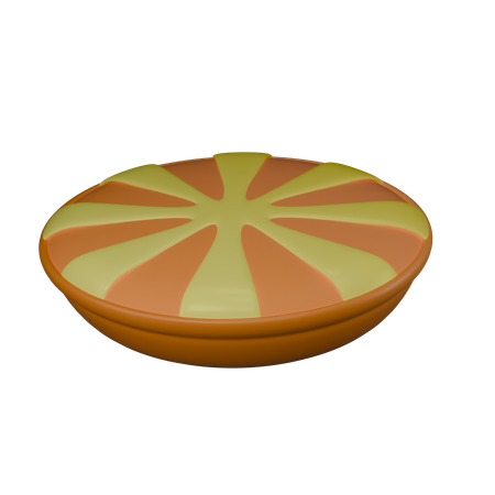 Gedämpfter Kuchen  3D Icon