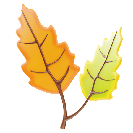 Gefallene Blätter  3D Icon