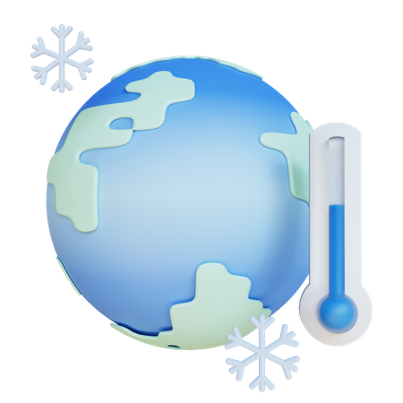 Gefrierende Erde  3D Icon