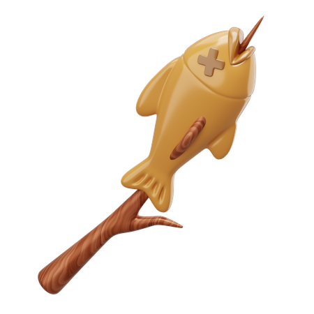 Gegrillten Fisch  3D Icon