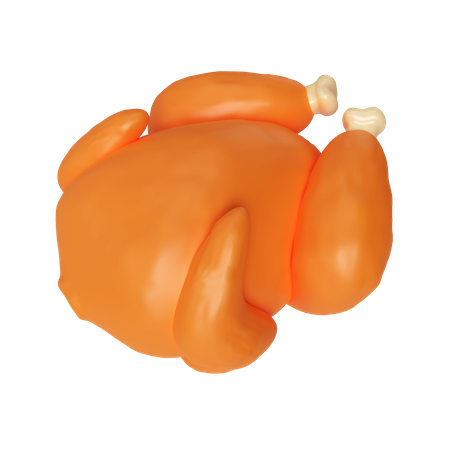 Gegrilltes Hühnchen  3D Icon