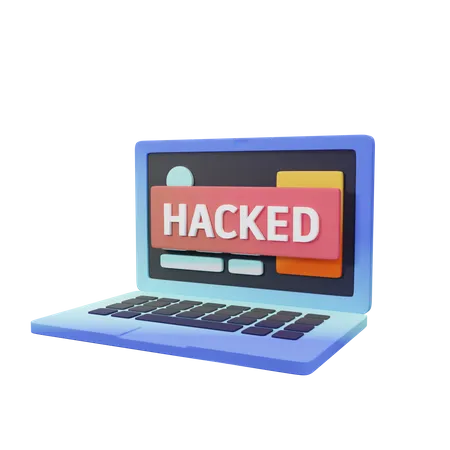 Gehackter Computer  3D Icon