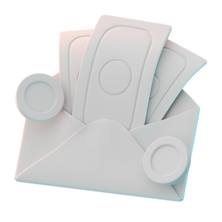 Gehaltsmail  3D Icon