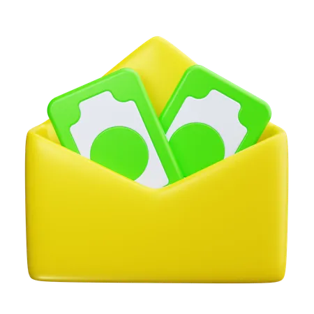 Gehaltsmail  3D Icon