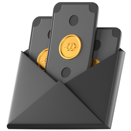 Gehaltsmail  3D Icon