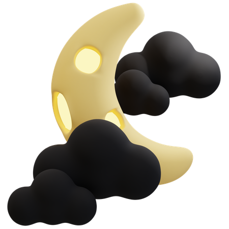 Geheimnisvoller Halloween-Nachthimmel  3D Icon