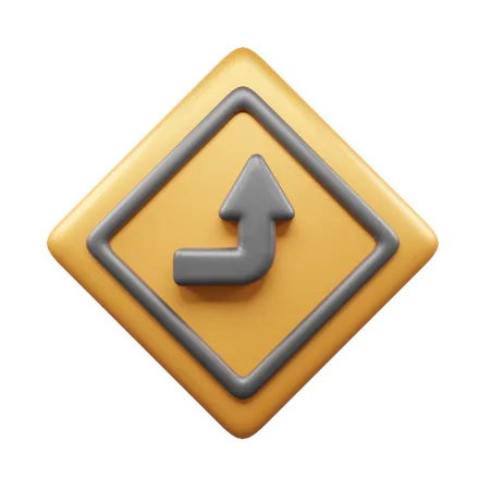 Fahren Sie geradeaus  3D Icon