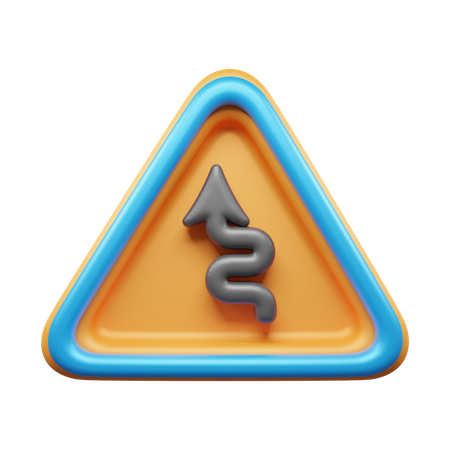 Fahren Sie geradeaus  3D Icon