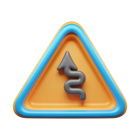 Fahren Sie geradeaus  3D Icon