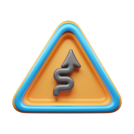 Fahren Sie geradeaus  3D Icon