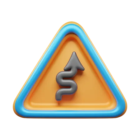 Fahren Sie geradeaus  3D Icon