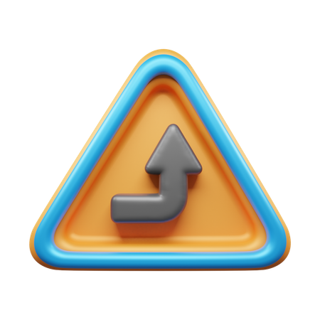 Fahren Sie geradeaus  3D Icon