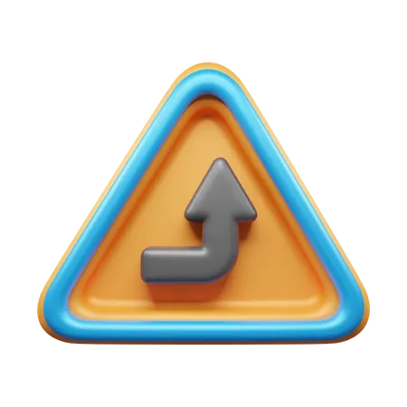 Fahren Sie geradeaus  3D Icon